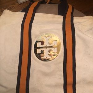 Tory Burch Canvas tote bag- make offer!